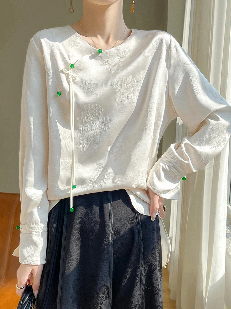 Новый китайский топ женская футболка с косой планкой свободный пуловер