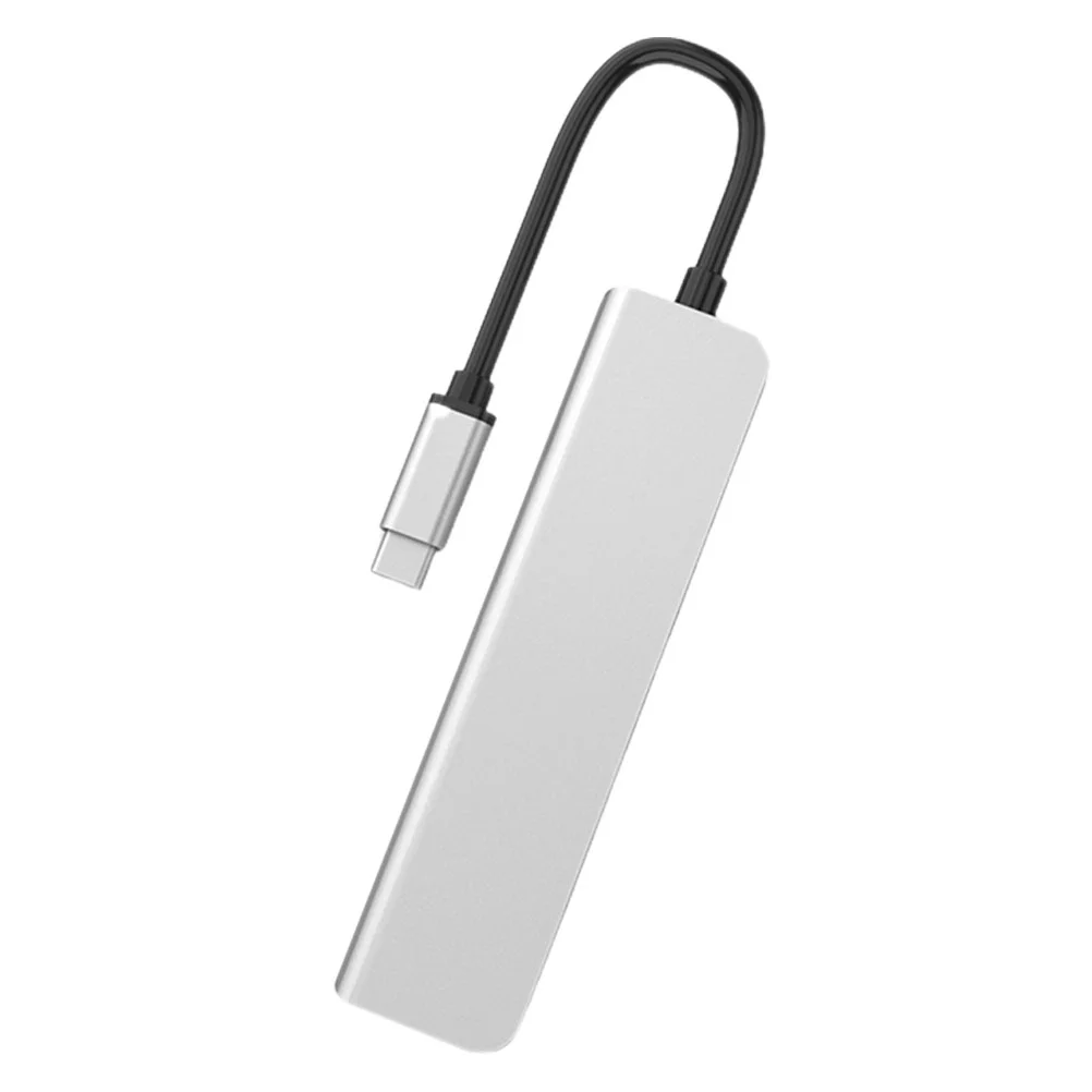 

1pc USB Hub 5-in-1 Adapter Dongle with Type-C 87W PD Charging USB3.0