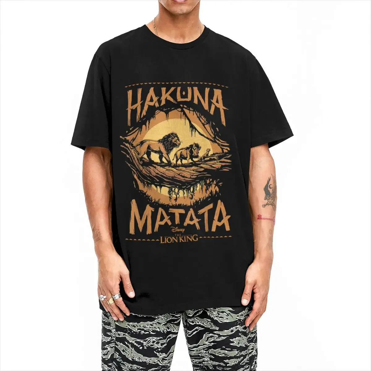 Футболки Hakuna Matata Harajuku крутые повседневные летние мужские и женские хлопковые