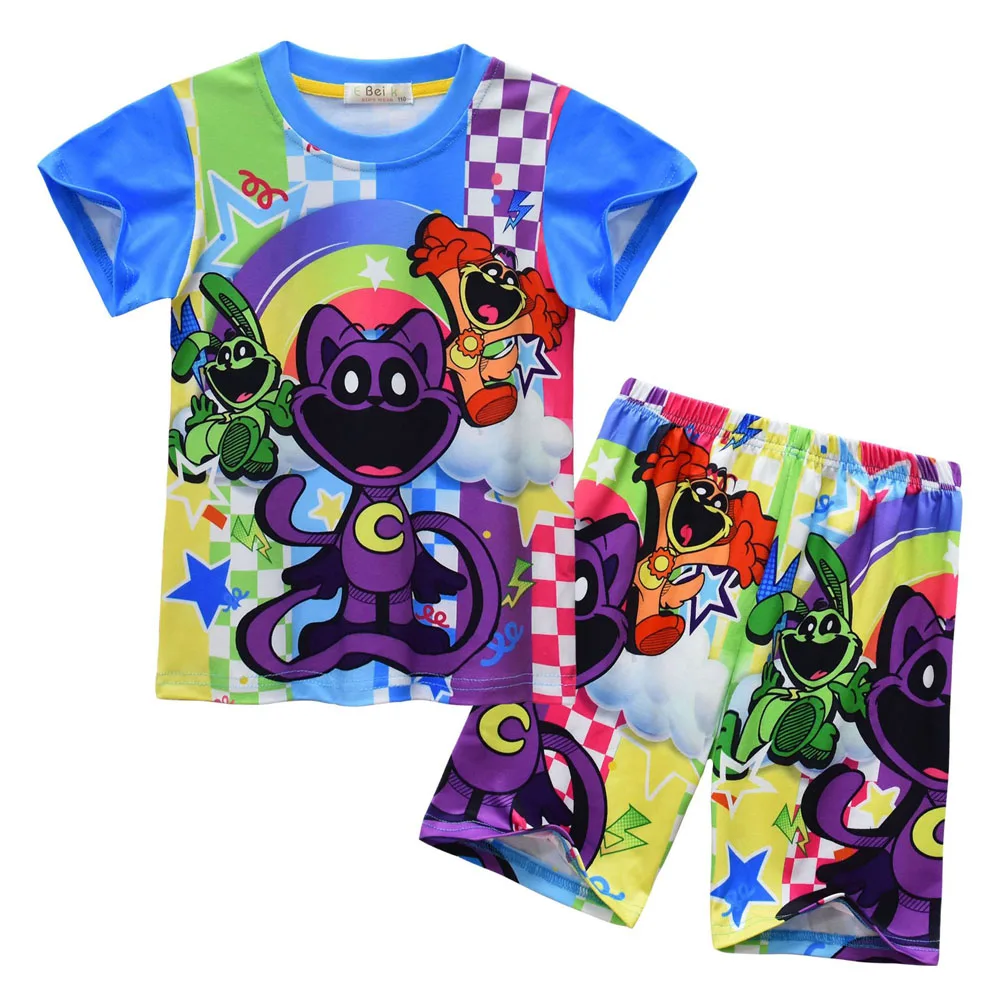 Детская футболка со страшными рисунками из мультфильмов повседневная детская