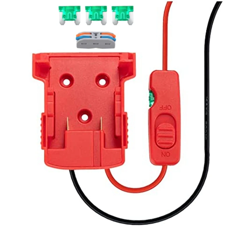 

Power Wheel Adapter 18V Battery Converter Kit For M18 Battery With Switch Fuse & Wire Terminals