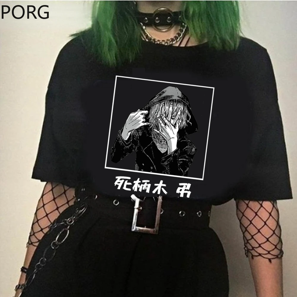 

Футболка мужская с графическим принтом, уличная одежда с аниме Моя геройская академия, шигараки томура, однотонная, лето 100%