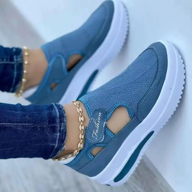

Zapatillas Mujer 2022 Breathable Platform Sneakers Womens Shoes Fashion Wedge Casual Sports Shoes Woman Chaussure Femme
