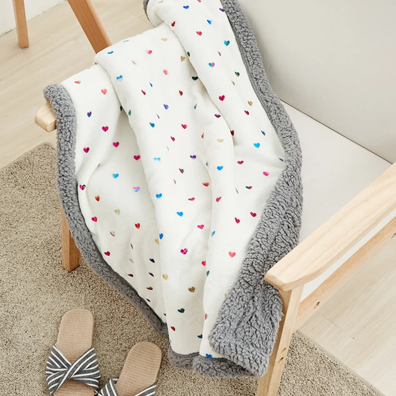 Фланелевое Двухслойное одеяло для новорожденных Пеленальное покрывало