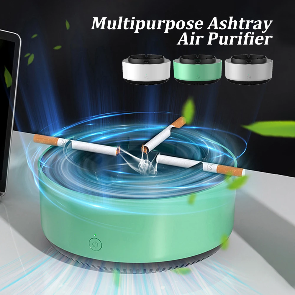 

Smoke Removal Air Purification Ashtray Anion Purification Practical Automatic Purifier Ashtray Portable Gadgets For Car Ashtray
