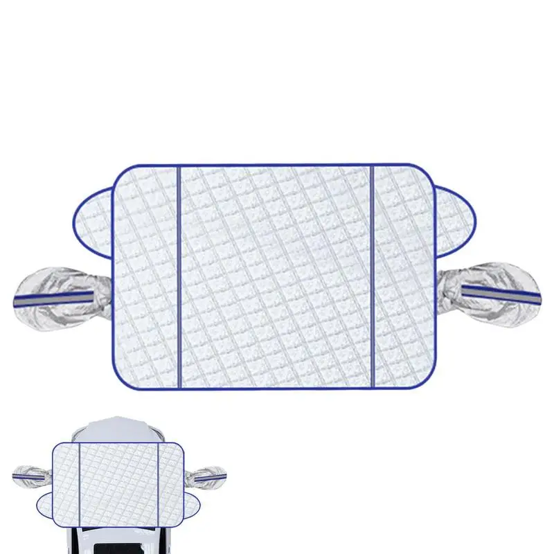 

Магнитный чехол на лобовое стекло автомобиля со светоотражающей полосой, зимний солнцезащитный козырек от льда и снега
