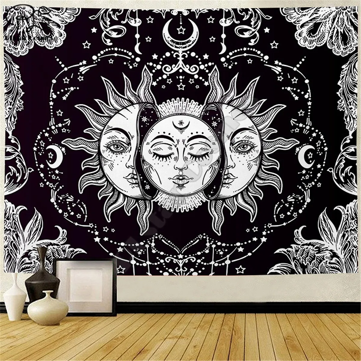 

Йога Медитация 3D Печатный настенный прямоугольный Декор для дома 01