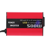 500w dc to ac power converter dc 12v to 110v 220v ac car inverter automatic transformer with dual usb car adapter
