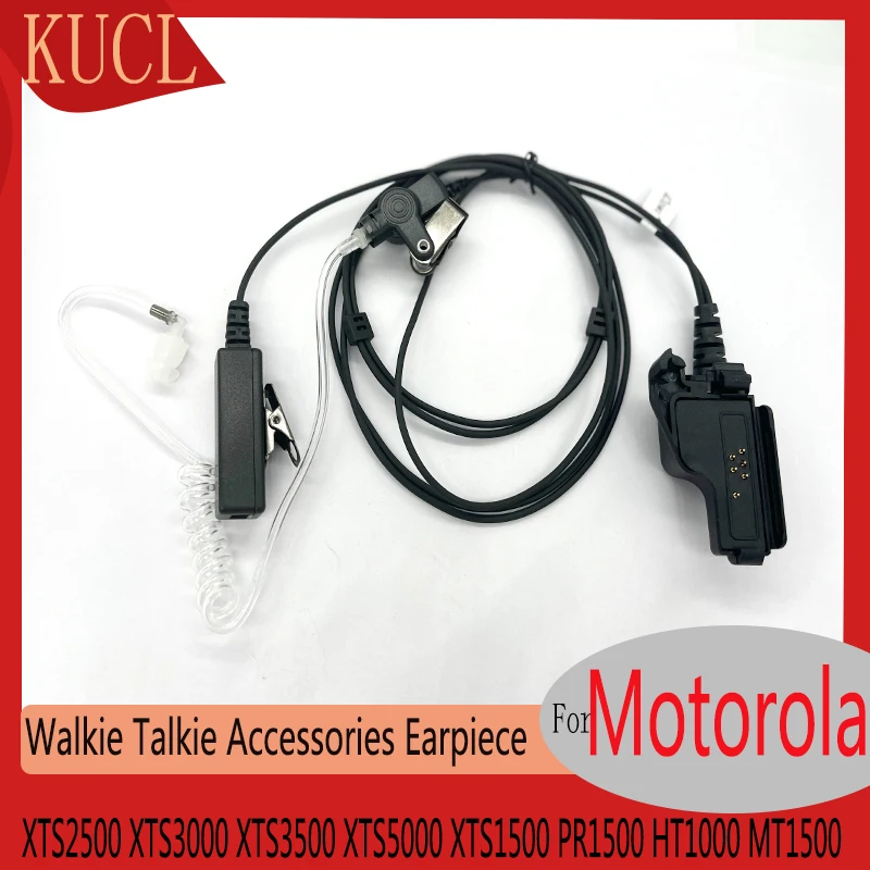 KUCL Single Wire Earpiece Headset for Motorola Radios XTS2500 XTS3000 XTS3500 XTS5000 XTS1500 PR1500 HT1000 MT1500 Walkie Talkie