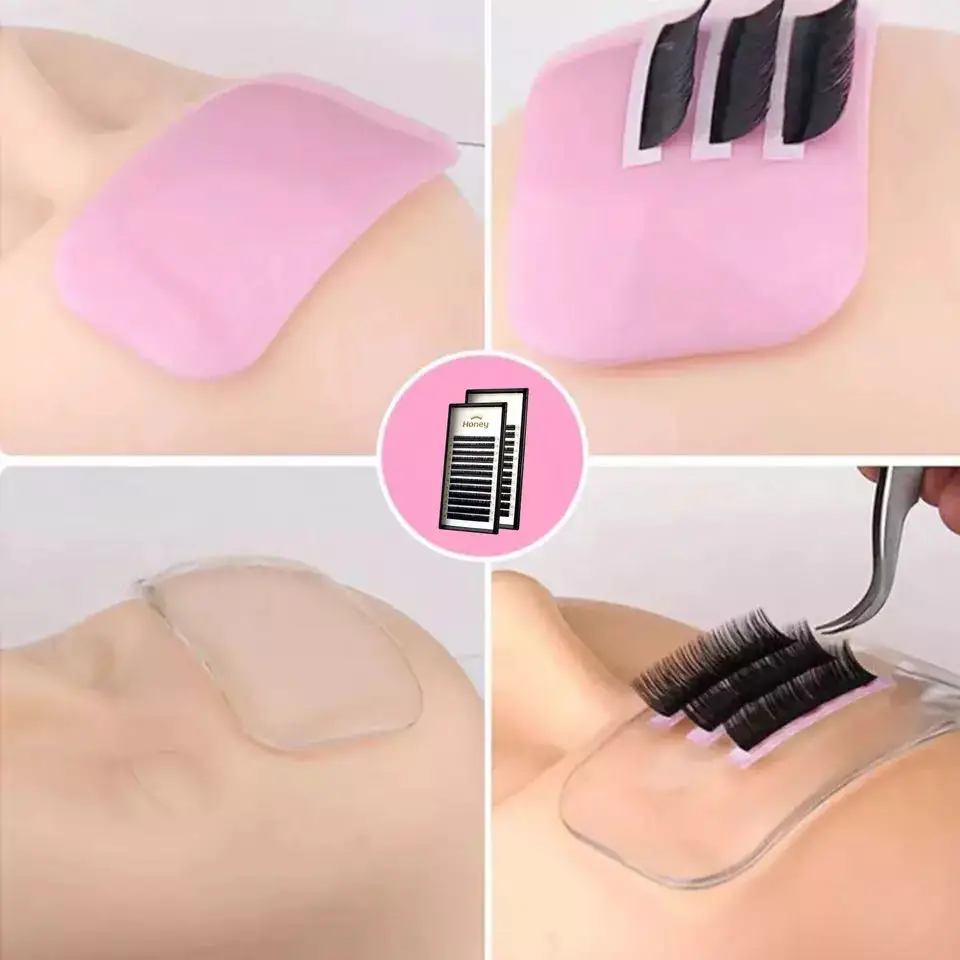 Individual Eyelashes with Lashes Pads Grafting Eyelash Extension Lashes Stand Flexible Eyelashes Pallet