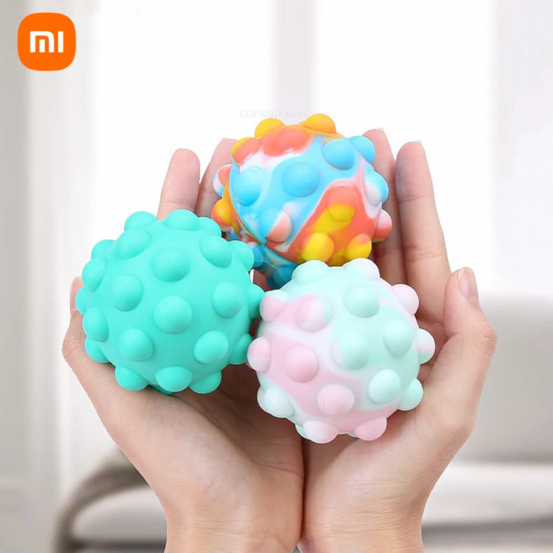 

Youpin Fidget Ball Push Pop Bubble Sensory Balls Baby Toy Silicone Funny Game Relieve Stress Toys for Adult Kids Free Shipping