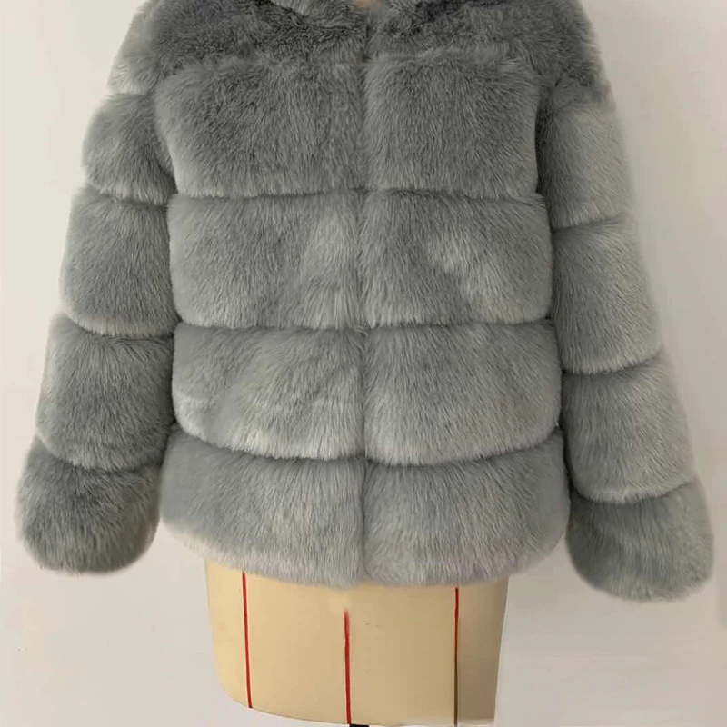 2022 New Fashion Fox Fur Imitation Fur Coat Women's Korean Warm Fitting Short Fur Coat Autumn/Winter High Street Faux Fur Coat