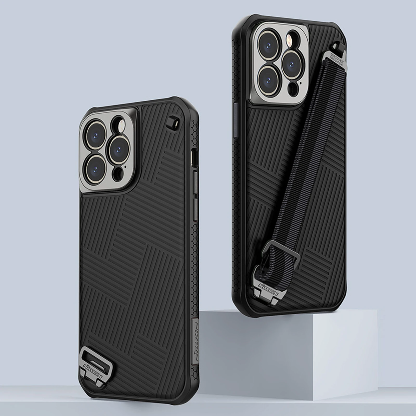 Магнитный чехол Для Magsafe для iPhone 14 Pro Max Plus 5G, жесткий ударопрочный чехол из поликарбоната с ремешком на запястье, Магнитный защитный чехол