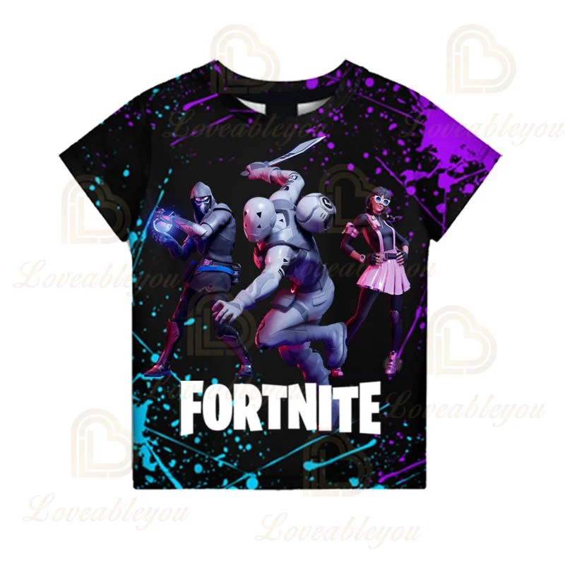 Футболка детская с коротким рукавом 3d в стиле Харадзюку |