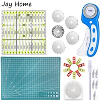 45mm quilting rotary cutters kit including cutter blade cutting mat craft clips patchwork ruler diy crafts patchwork cutting