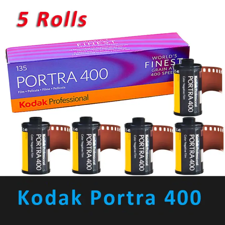 

1/2/3/5 roll Kodak Portra 400 35mm Iso Profissional 400 135 Filme Negativo c41 Processo Mvp Camera ( Expiration: 2024)