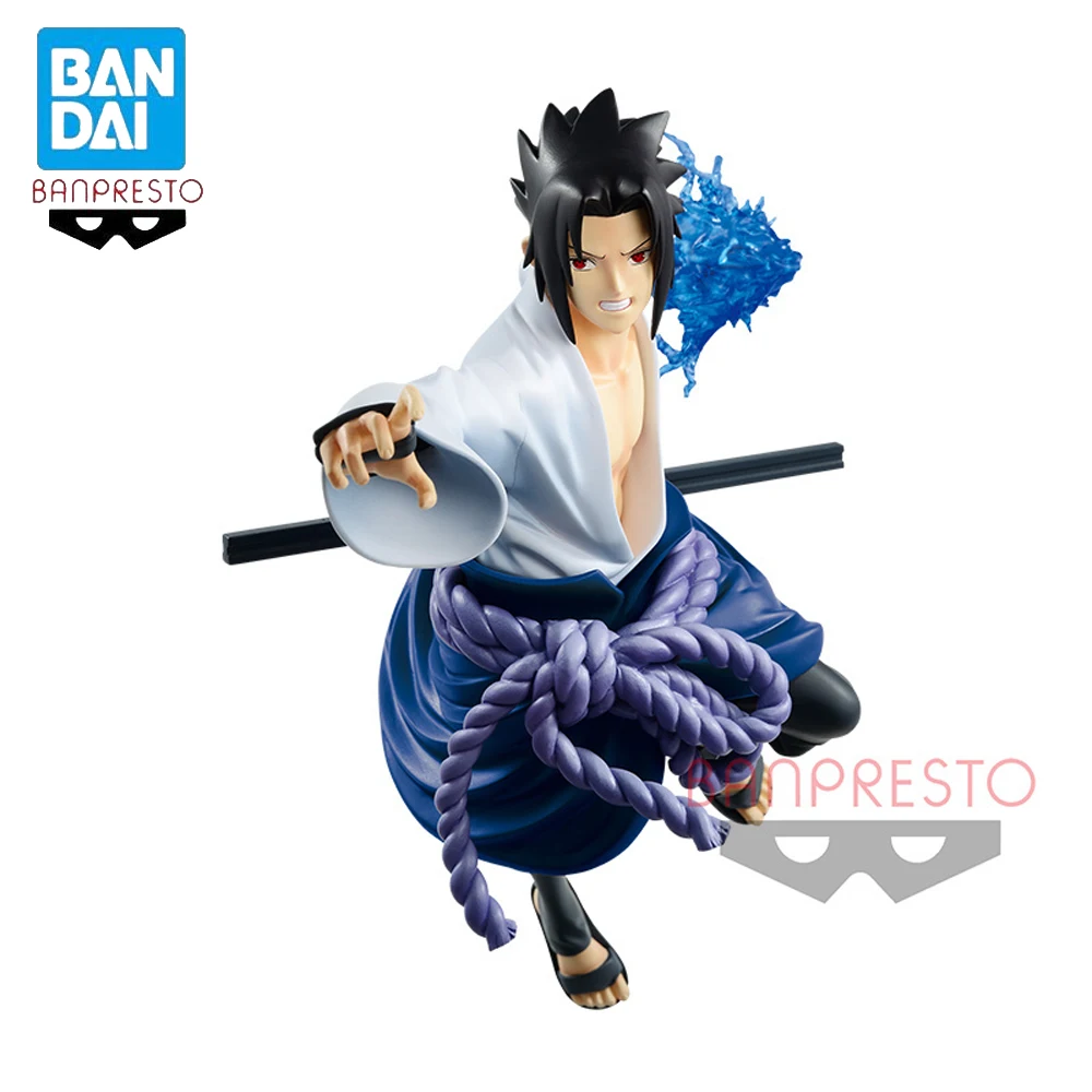 

In Stock Uchiha Sasuke Naruto Anime Original Banpresto Bandai 17CM Action Figure Collectible Boxed Model Dolls Birthday Gift Toy