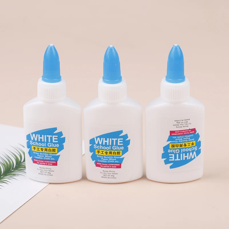

3pcs 40Ml White Glue Student Handmade Stationery White Latex Children DIY Small Glue