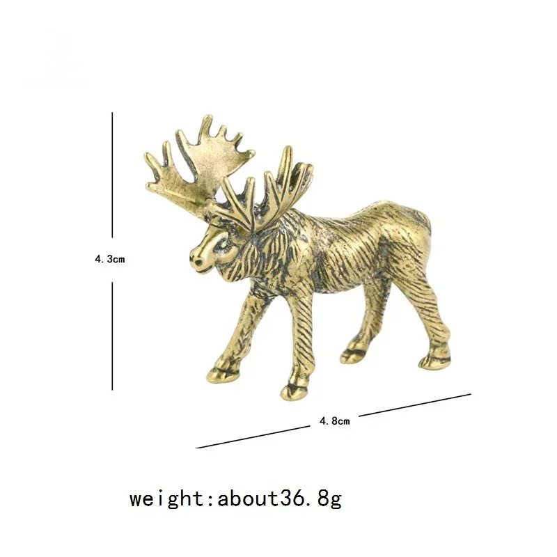 

Винтажная Латунная Статуэтка Оленя Ручной Работы, Фигурка Из Твердой Латуни, Ретро-декор Для Рабочего Стола