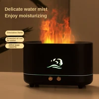 220ml air humidifier aromatherapy diffuser simulation flame ultrasonic humidifier home office fragrance diffuser essential oils