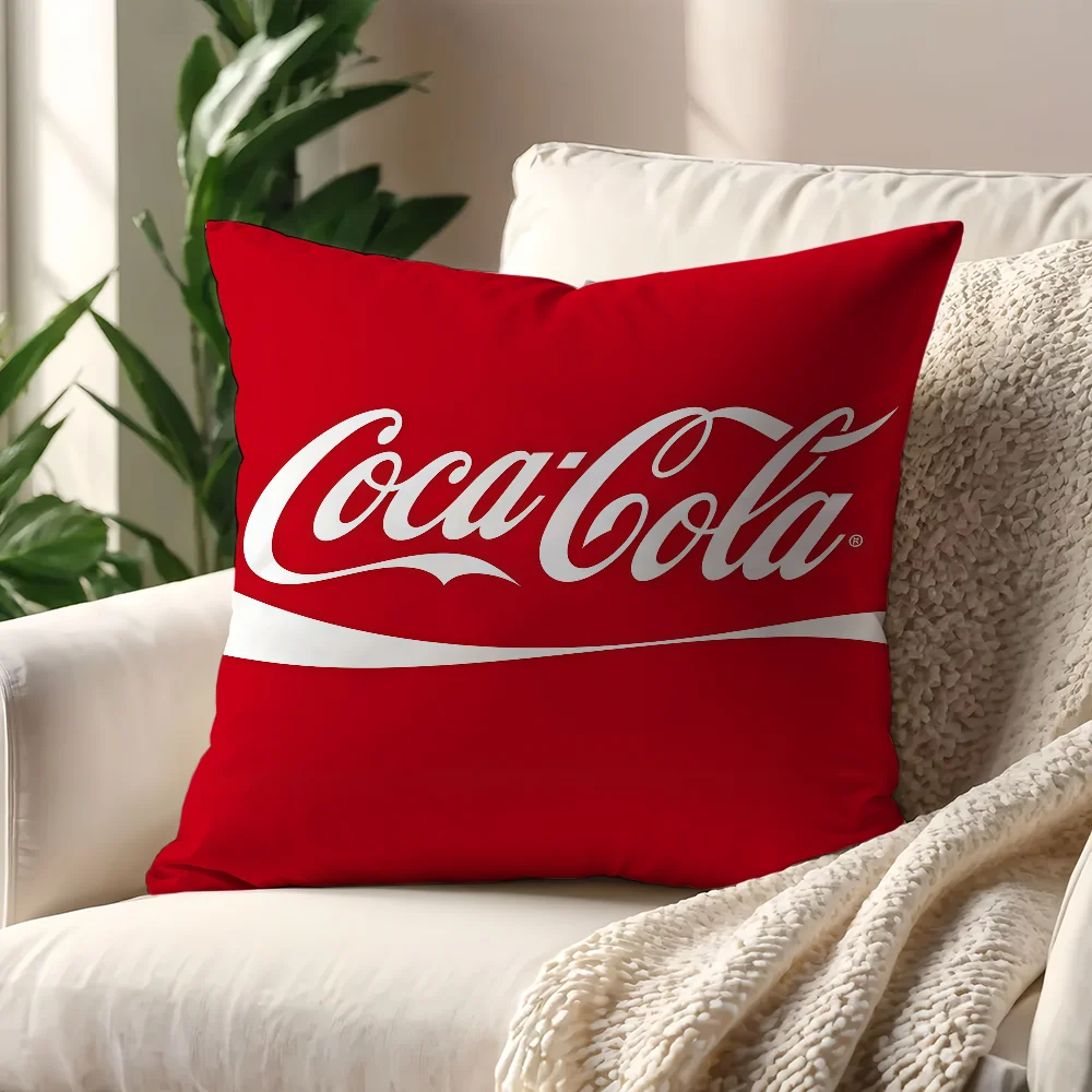 Фото Модный принт C-Coca C-Cola, наволочка для подушки, декор для дивана, дома, автомобиля, комнаты, кафе, офиса, скандинавский минимализм. №5