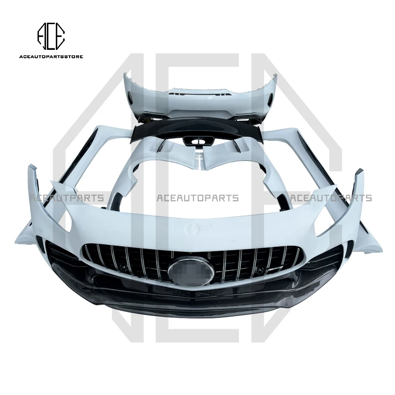 Для Benz GT AMG Обновление GTR стиля заднего крыла Комплекты кузова Передний задний