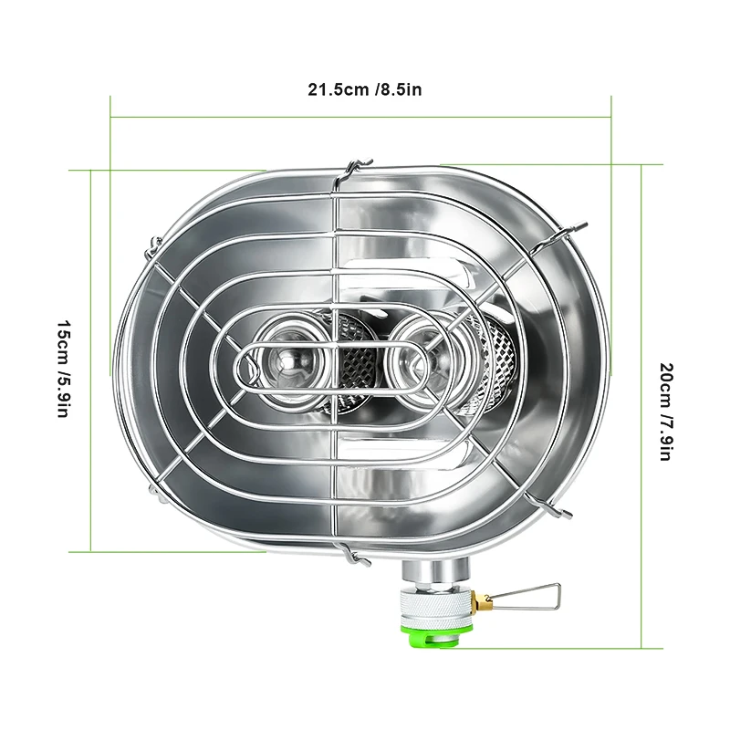 BRS-H22 Портативный Двойной Инфракрасный Уличный Обогреватель 1050 Вт Дизайн