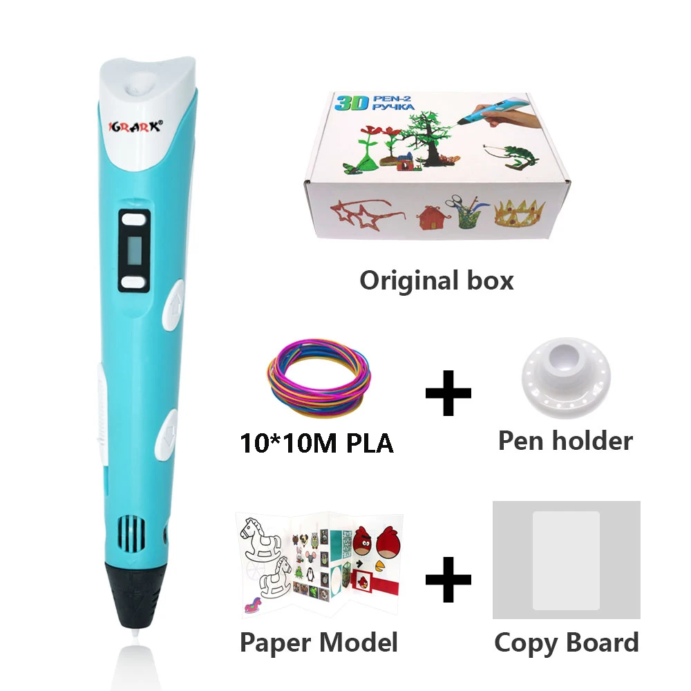 

Original 3D Pen For Children 3D Drawing Printing Pencil with LCD Screen With PLA Filament Toys for Kids Christmas Birthday Gift