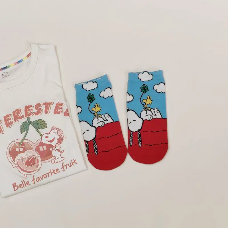 Носки-лодочки Snoopy женские тонкие спортивные дышащие поглощающие пот Короткие