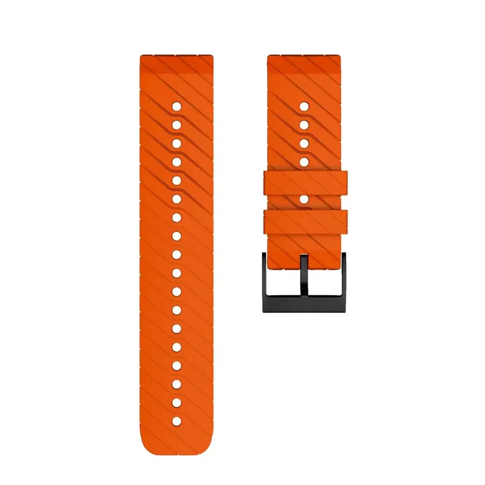 24mm Silicone Replacement Watch Straps for Suunto 9 Spartan Sport Wrist Watch Band Suunto 7 Watchband Spartan Watchband correa