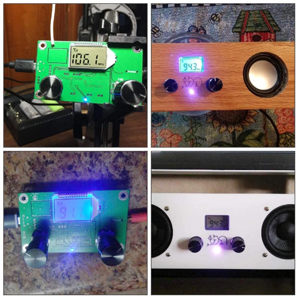 Wireless FM Radio Receiver Module 87.0MHz-108.0MHz Frequency Modulation DIY Digital Radio Receiver Transmitter Board LCD Display