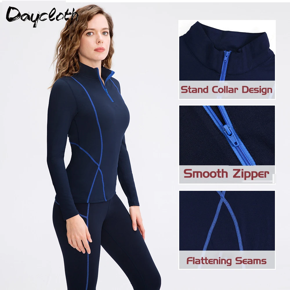 Winter Women's Thermal Underwear Sets High-collar Winter Fast Dry Long Johns Thermo Underwear Women Shirt Female Warm Clothing