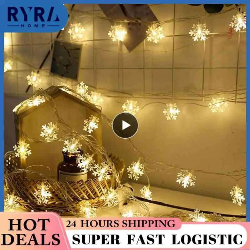 

Fairy Garland Lights Decorative Artifact Snowflake Light String Led String Lights Multiple Colors Lamp Tube Waterproof Creative