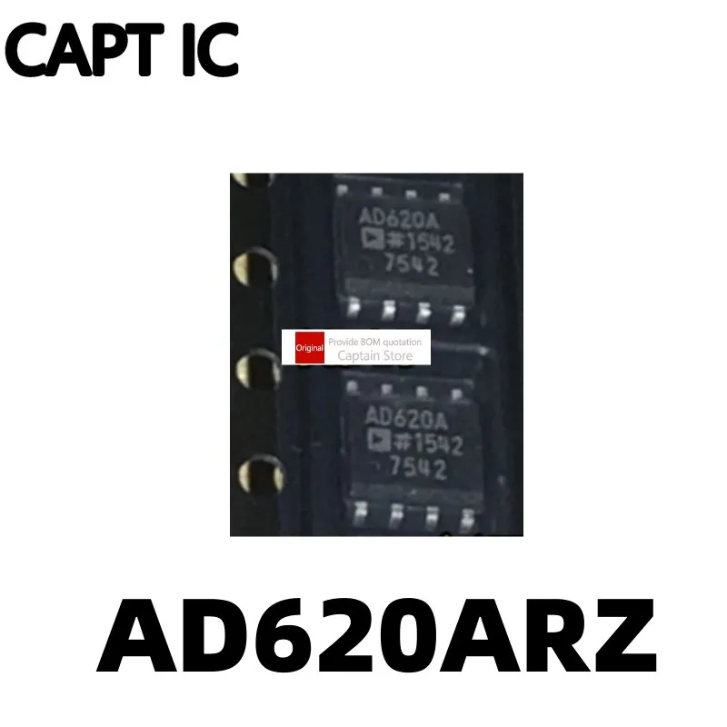 1 шт., AD620ARZ AD620BRZ AD620AR AD620A AD620B, чип приборного усилителя SOP-8