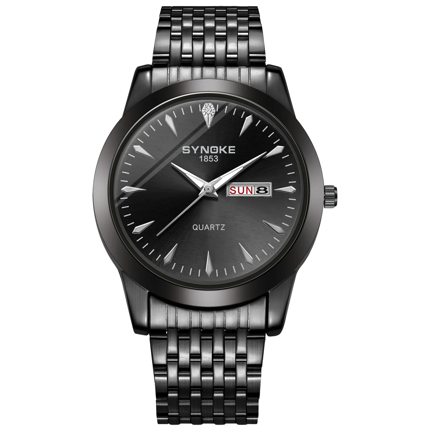 Часы наручные SYNOKE Мужские кварцевые брендовые водонепроницаемые с датой из