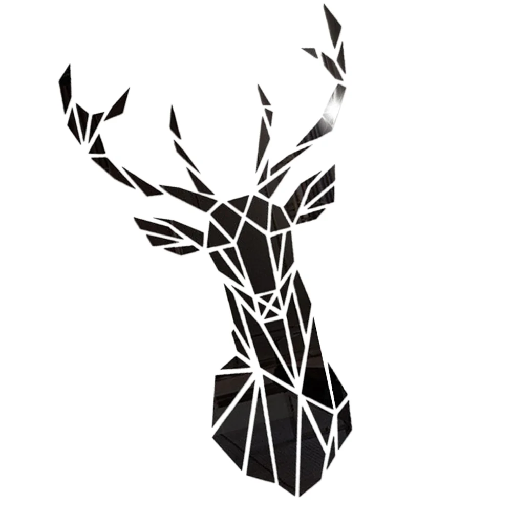 

1 Set Stag-headed Wall Decal Removable Wall Sticker Creative Wallpaper