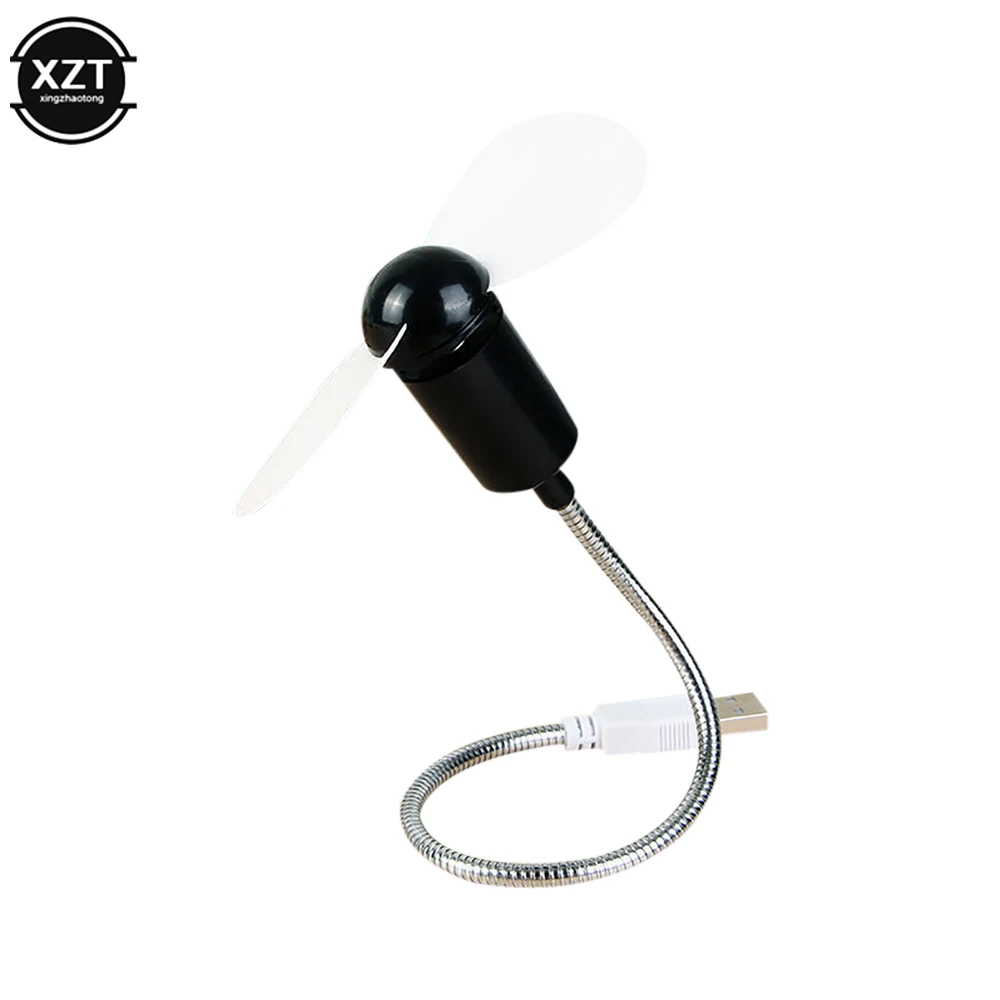 

USB Portable Mini Silent Soft Leaf Snake Fan Computer Fans Bendable Freely Pocket Cooling Blower Desktop Small Ventilator