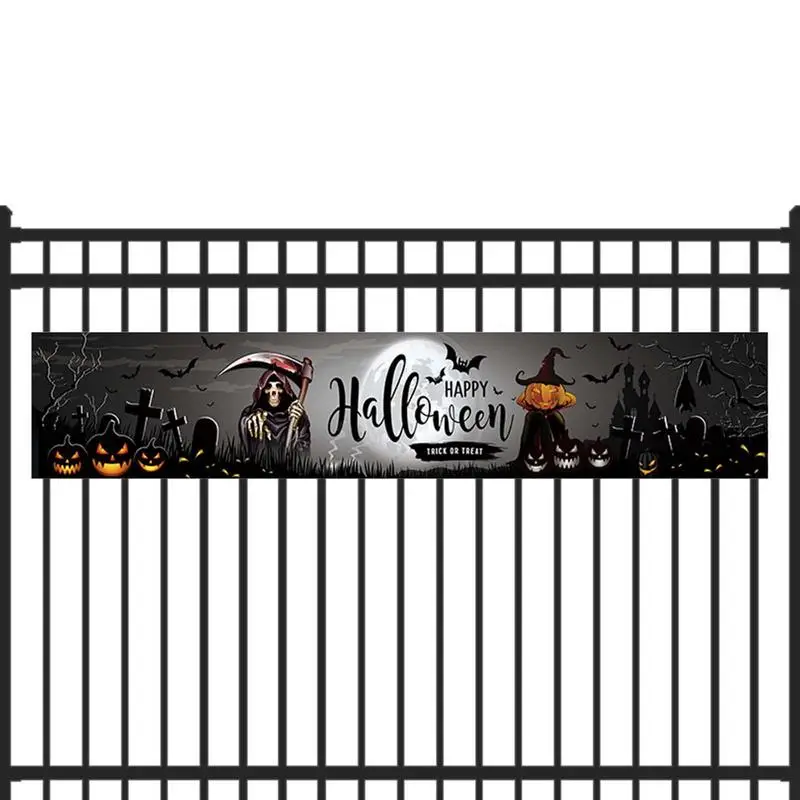 

Halloween Pumpkin Backdrop Night Moon Photography Background Scary Bat Ghost Cemetery Birthday Party Supplies Banner