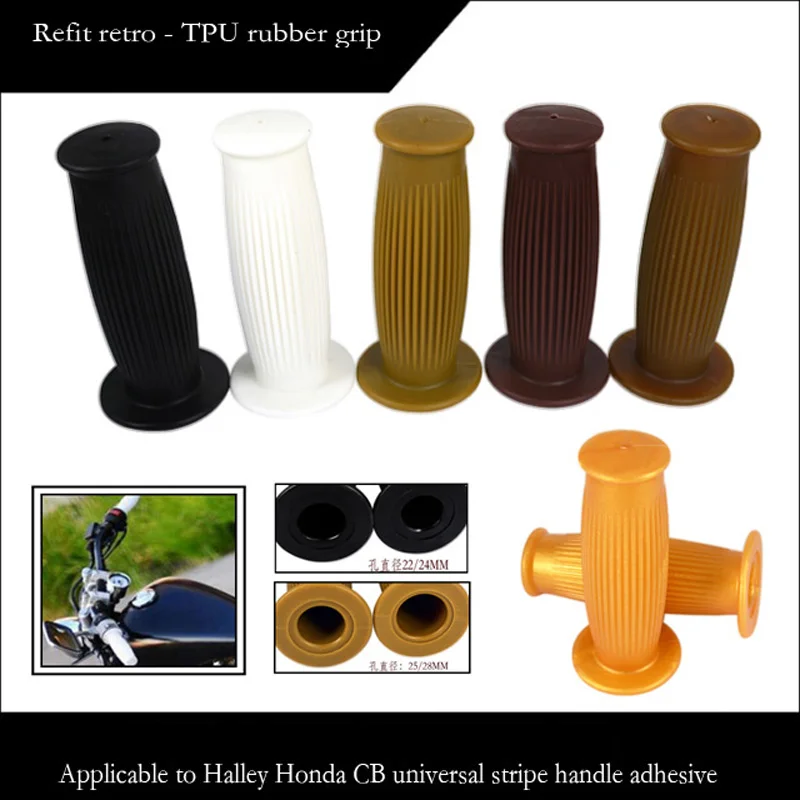 

1Pair Universal Motorcycle Rubber Handle Motorbike 7/8" 22mm Handlebar Cover Motocross Hand Grips for YAMAHA SUZUKI Kawasaki