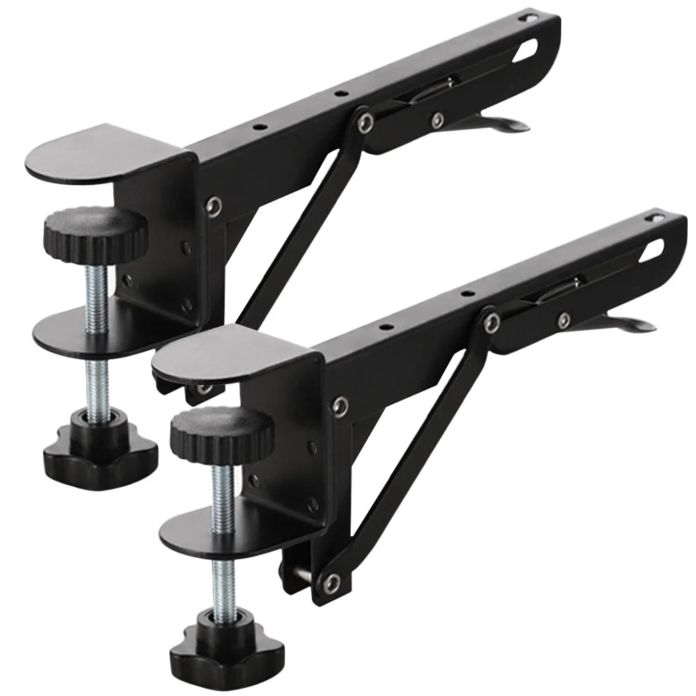 

Fixture Foldable Desktop Extension Plate Support Adjustable Shelf Keyboard Bracket Wrought Iron Computer Extender Tray Trays