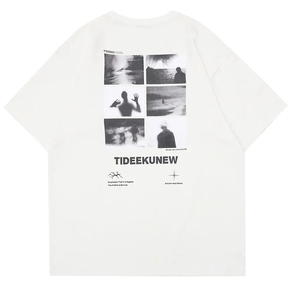 Футболка мужская оверсайз с коротким рукавом хлопок круглый вырез готический