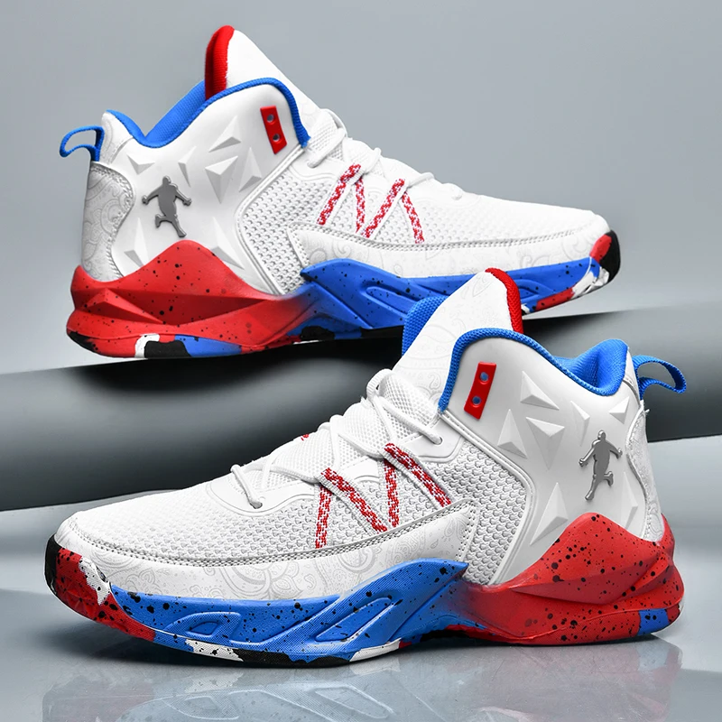 

Professional men's basketball shoes couples basketball sneakers non-slip high-top breathable women's basketball shoes