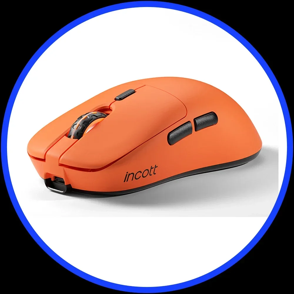 Фото Игровая мышь Incott G23 Mouse G23 Pro, 2 режима, беспроводная мышь 2,4 г Paw3390, легкая, 32000 точек на дюйм, время воспроизведения 140 часов, подарки для геймеров на заказ №1