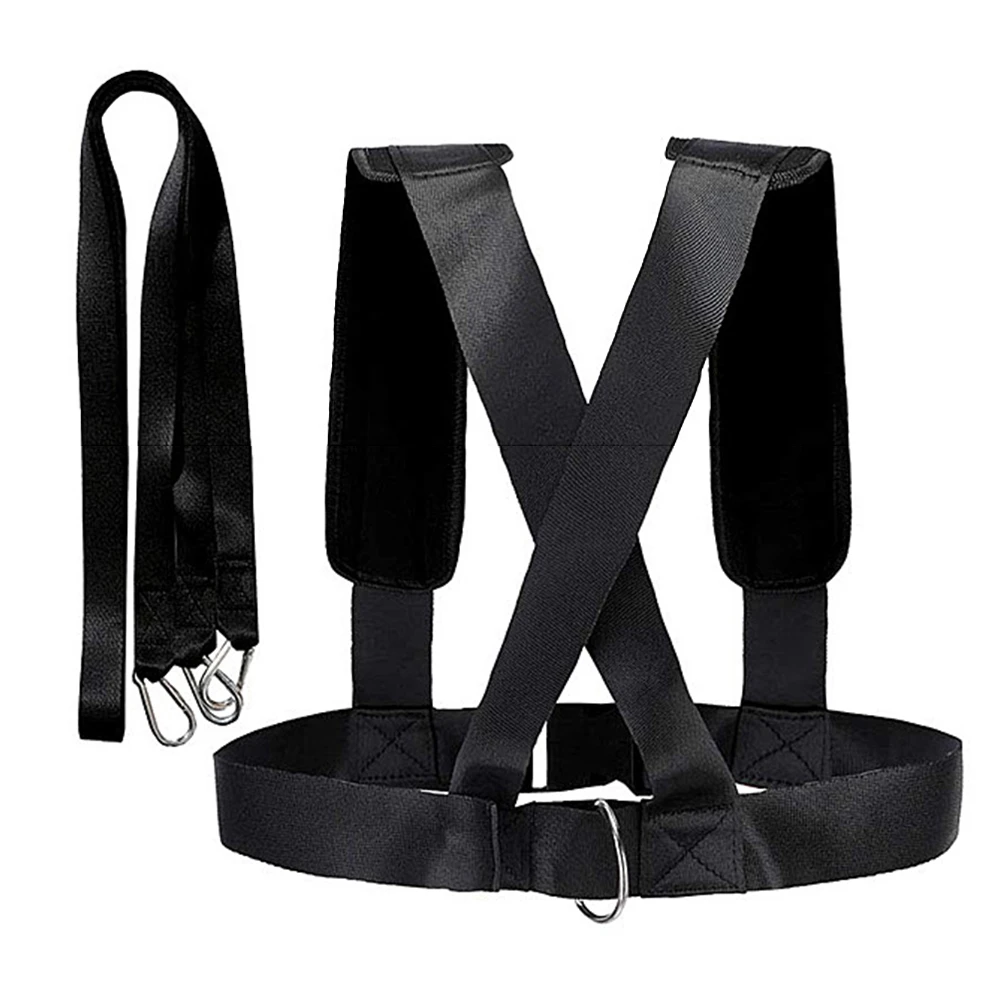 

1 PC Adjustable Sled Harness Training Fitness Equipment Elastic Exerciser Tire Pulling Speed Training Band Muscle Pull Belt