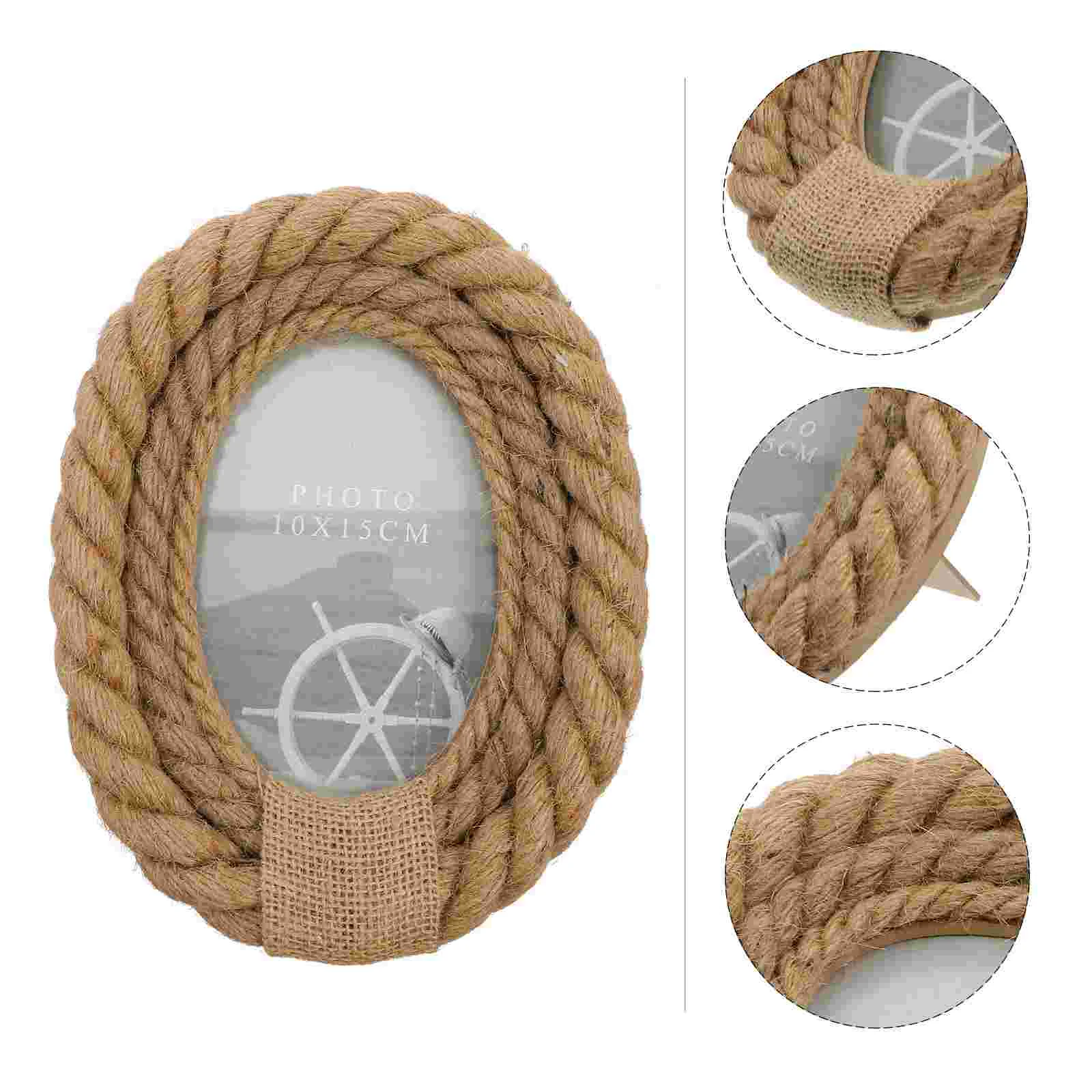 

Rope Decorative Picture Frame 6 Inches Photo Frames Pretty Photo Holder