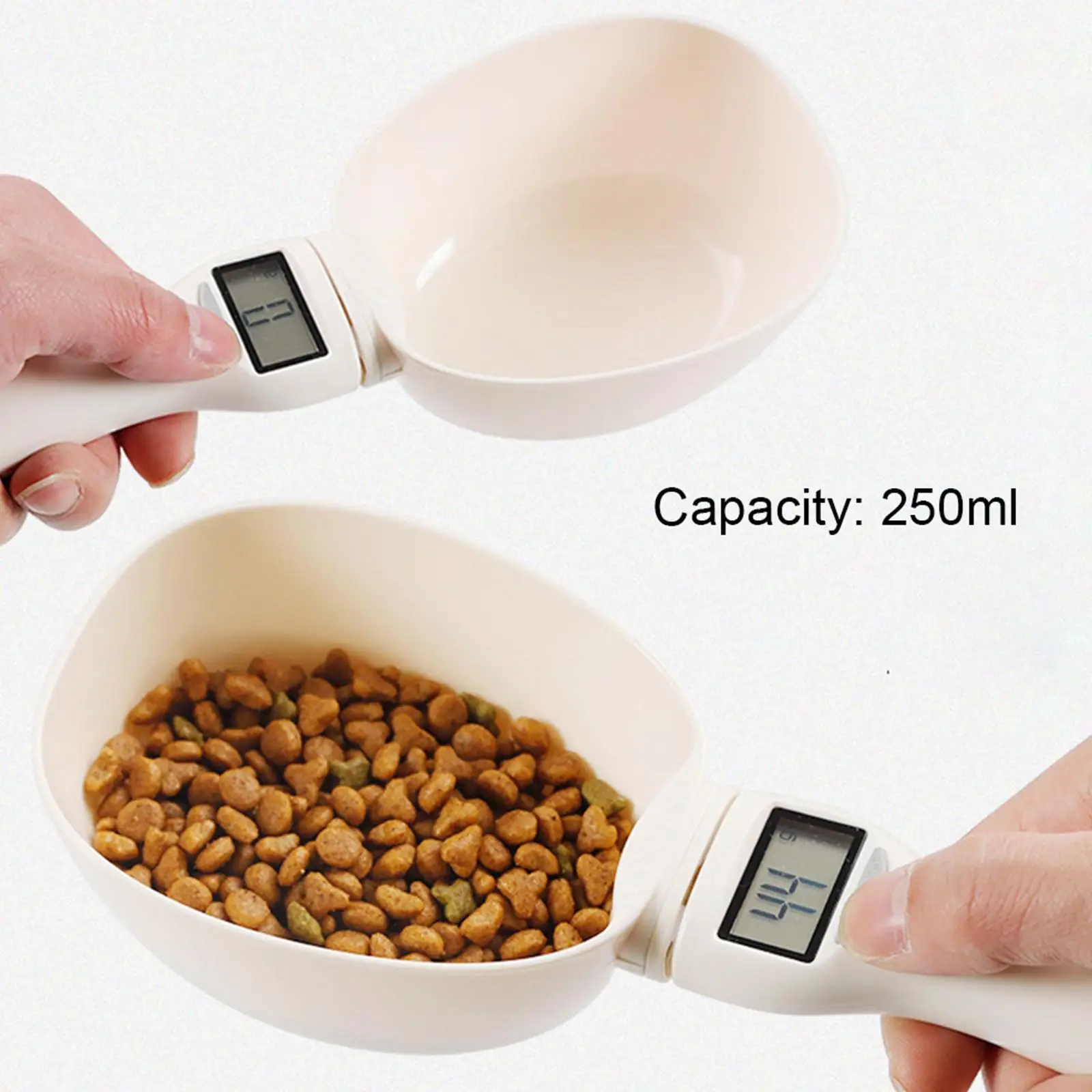 

New Electronic Measure Spoon For Dog Cat Feeding Bowl Measuring Spoon Kitchen Scale Digital Display With Led Pet Supplies