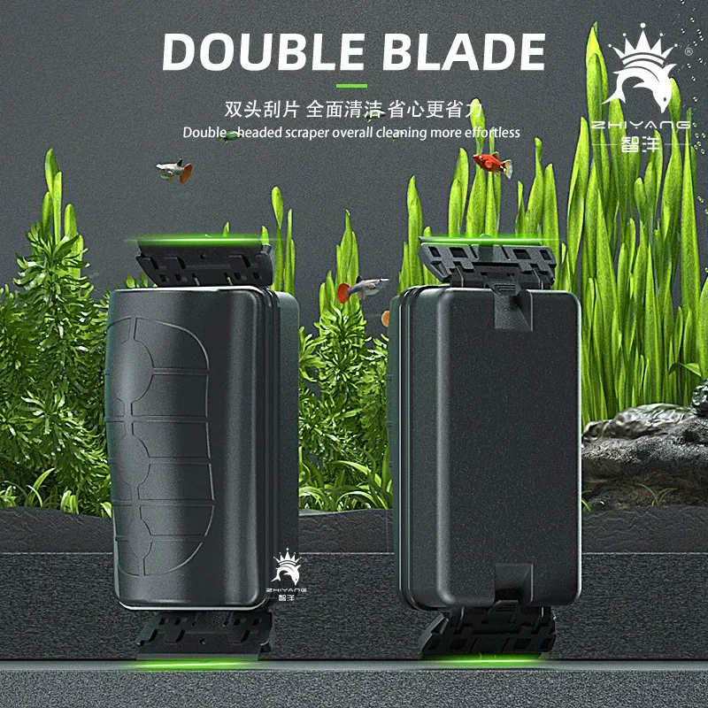 

Новая аквариумная Магнитная Чистящая искусственная щетка для водорослей искусственная щетка стеклянные аквариумные аксессуары две щетки для очистки рыбы