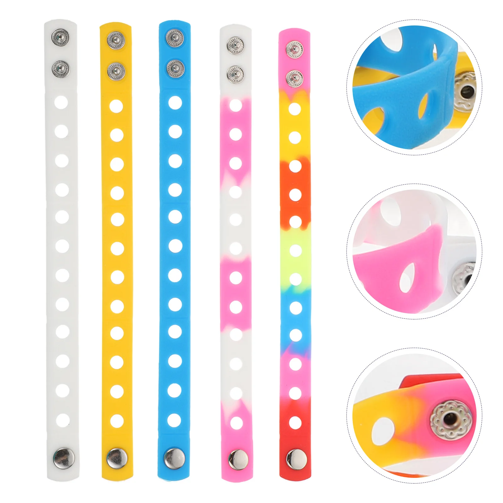 

10pcs Fashionable Unisex Bangles Elastic Wristband Stylish Wrist Bracelet