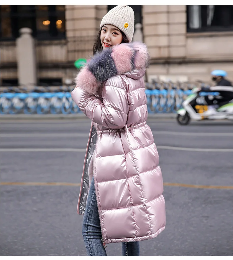 2023 Women Down Padded Jacket Fashion Thick Sequined Cotton Clothing Trend New Bread Clothing Coats
