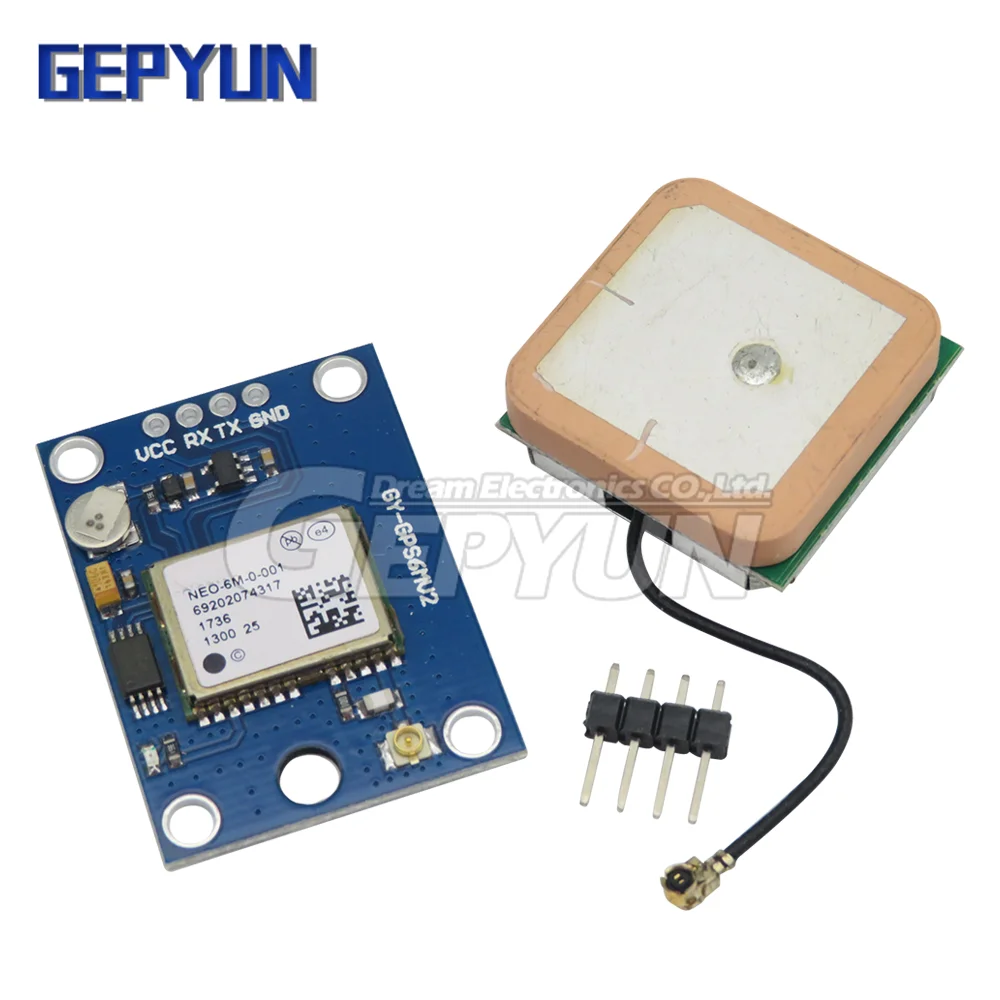 

GY-NEO6MV2 NEO-6M GPS Module NEO6M with Flight Control EEPROM MWC APM2.5 Large antenna for Arduino